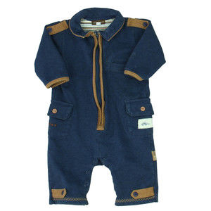 Rabbit Moon Boys Blue | Brown Long Sleeve Outfit size: 3-6 Months
